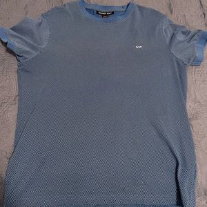 Michael Kors Men’s Blue/White spotted T-Shirt Medium